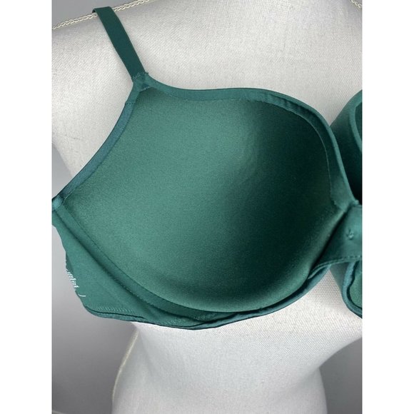 Victoria’s Secret Push-Up Pigeonnant Emerald Green Size 36B - Picture 10 of 12